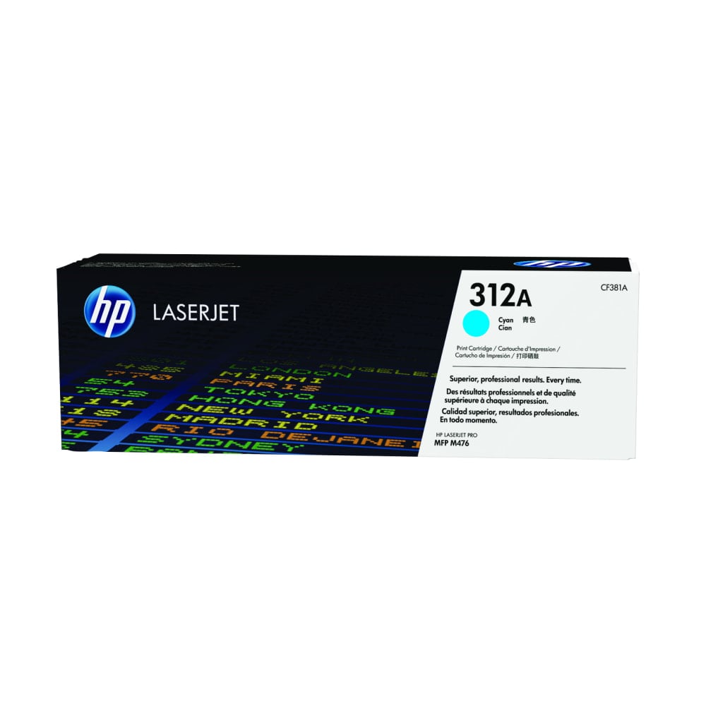 HP 312A Cyan Toner Cartridge, CF381A MPN:CF381A