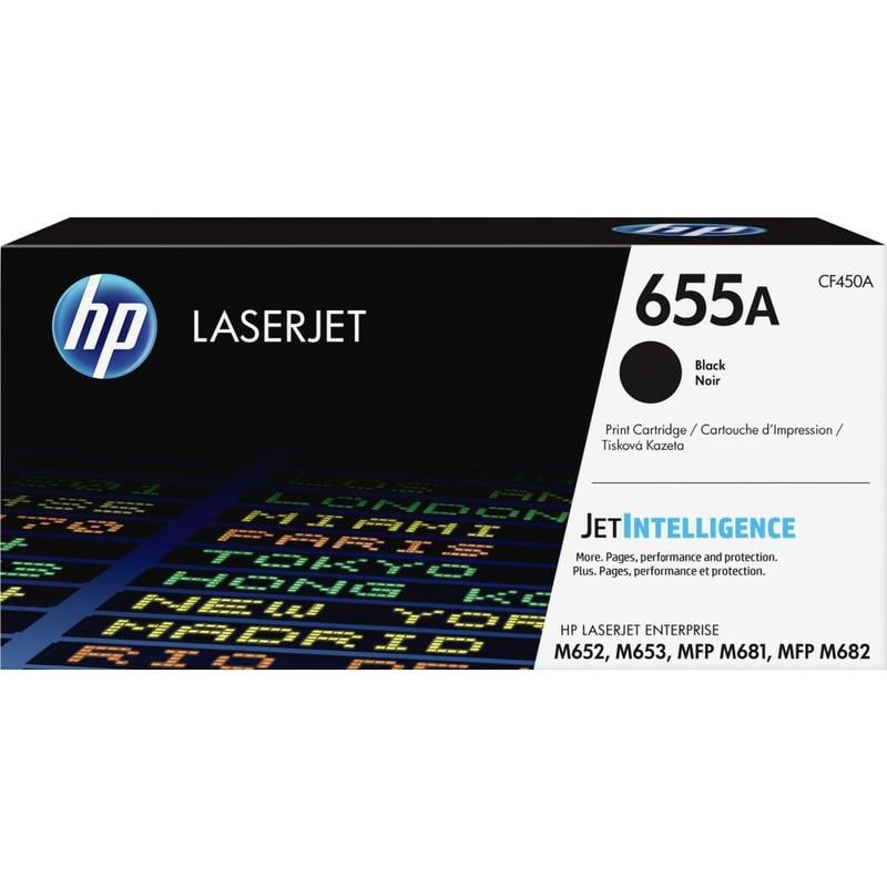 HP 655A Black Toner Cartridge, CF450A MPN:CF450A