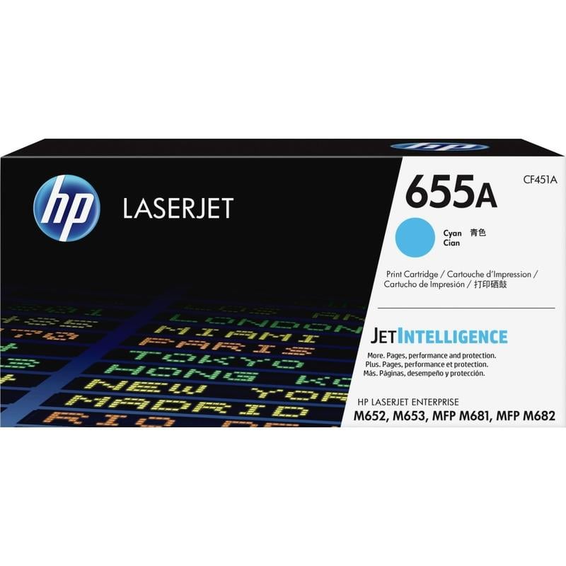 HP 655A Cyan Toner Cartridge, CF451A MPN:CF451A