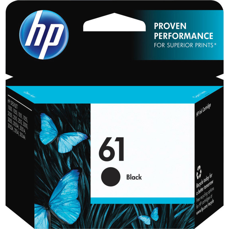 HP 61 Black Ink Cartridge, CH561WN (Min Order Qty 2) MPN:CH561WN