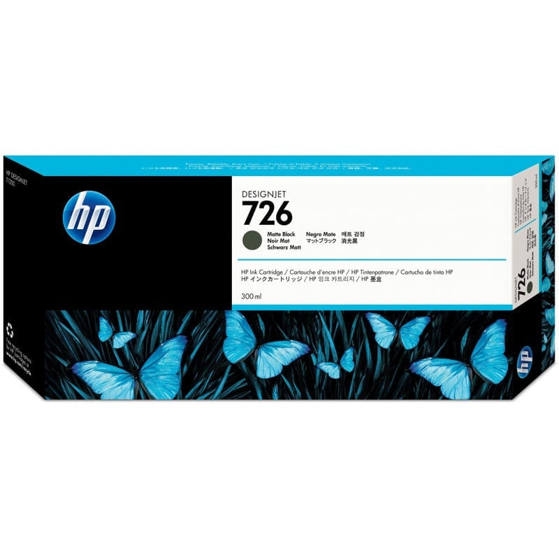 HP 726 Matte Black Ink Cartridge, CH575A MPN:CH575A