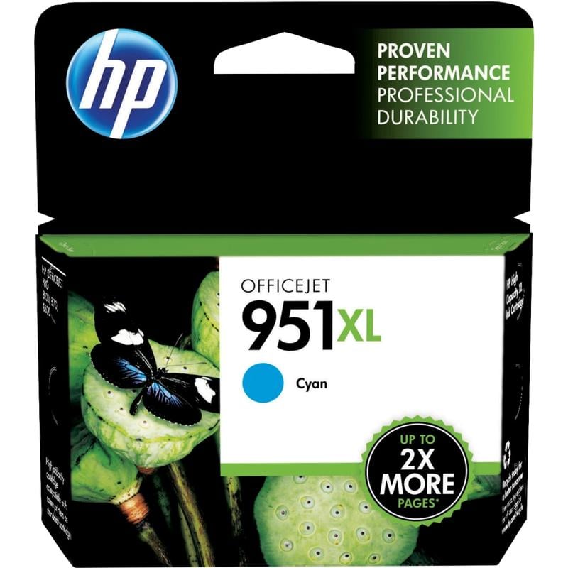 HP 951XL Cyan High-Yield Ink Cartridge, CN046AN (Min Order Qty 2) MPN:CN046AN