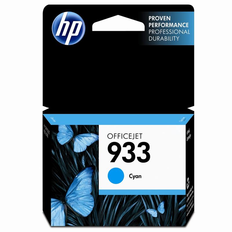 HP 933 Cyan Ink Cartridge, CN058AN (Min Order Qty 4) MPN:CN058AN#140