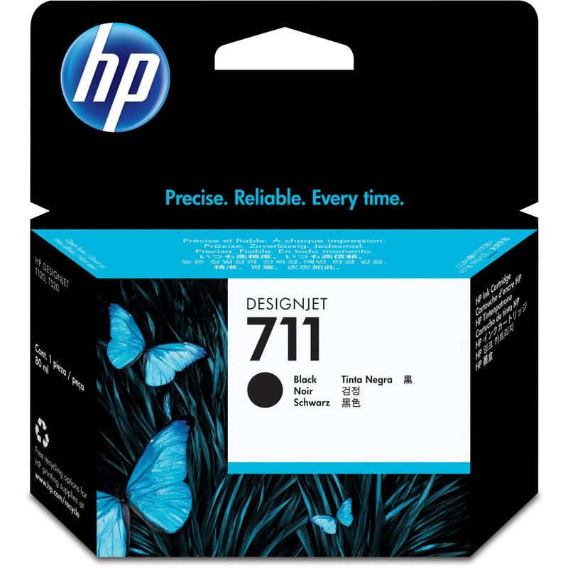 HP 711 Black Ink Cartridge, CZ133A MPN:CZ133A