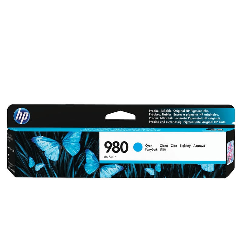 HP 980 Cyan Ink Cartridge, D8J07A MPN:D8J07A