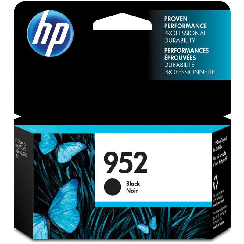 HP 952 Black Ink Cartridge, F6U15AN (Min Order Qty 2) MPN:F6U15AN