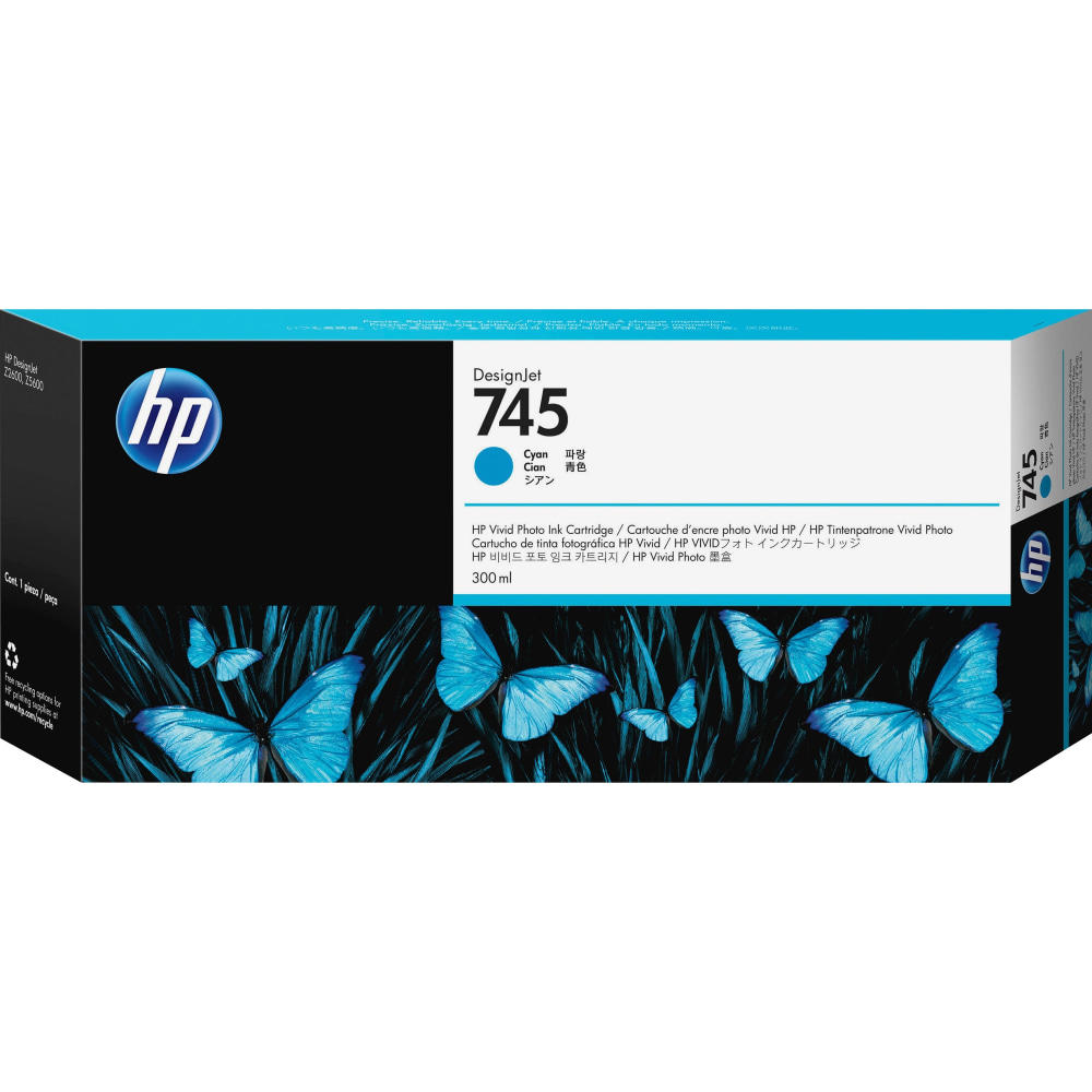 HP 745 Cyan High-Yield Ink Cartridge, F9K03A MPN:F9K03A