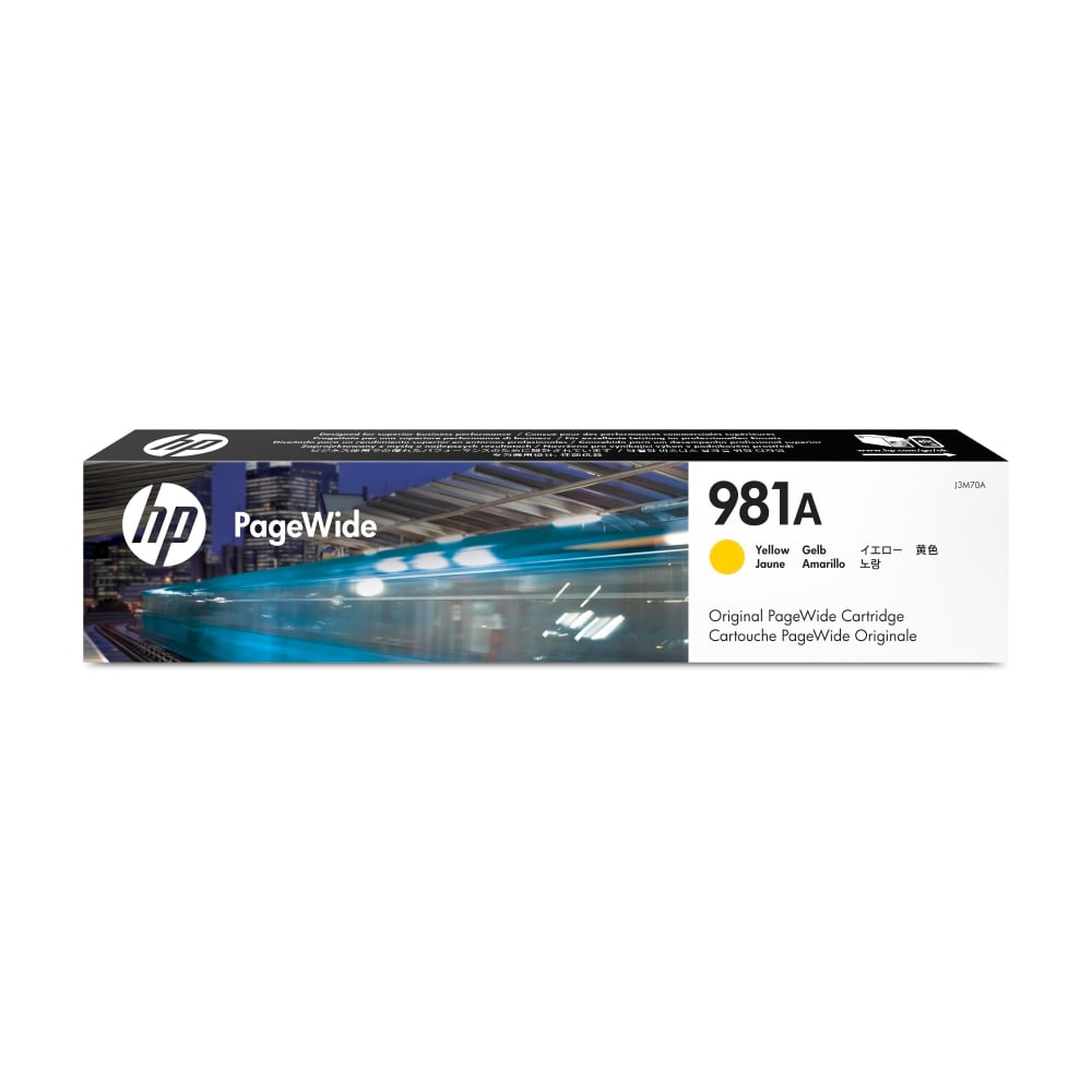 HP 981A PageWide Yellow Ink Cartridge, J3M70A MPN:J3M70A