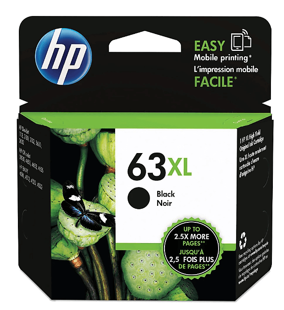 HP 63 Black And Tri-Color Ink Cartridges, Pack Of 2, L0R46AN MPN:L0R46AN