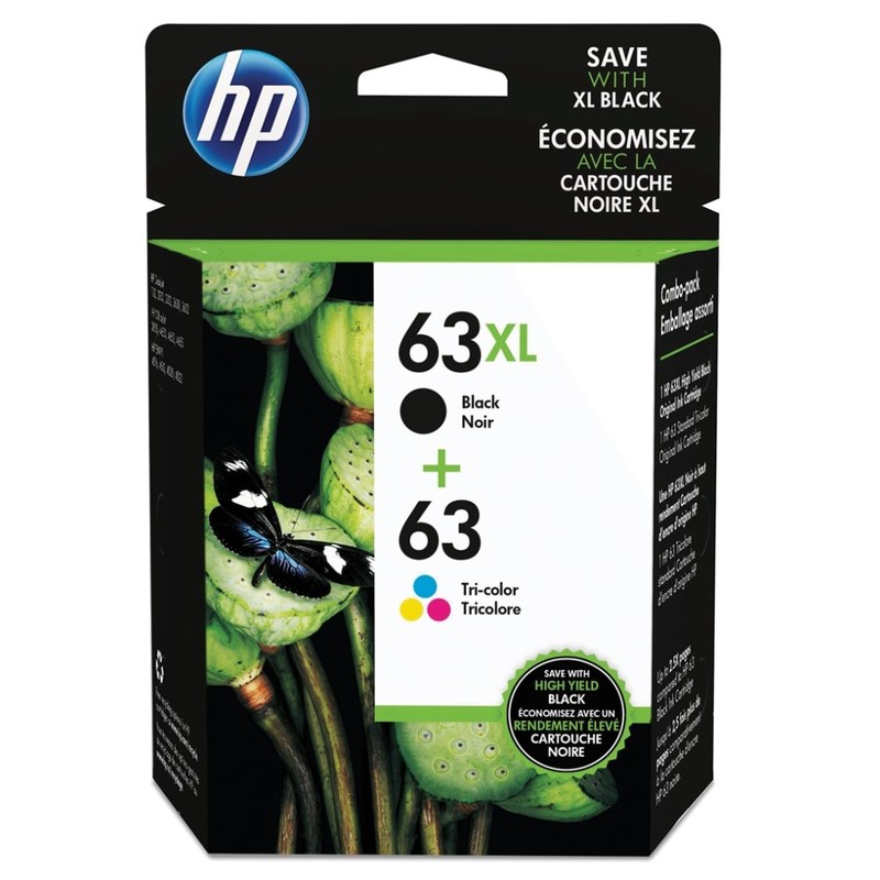 HP 63XL Black/63 Tri-Color High-Yield Ink Cartridges, Pack Of 2, L0R48AN MPN:L0R48AN#140