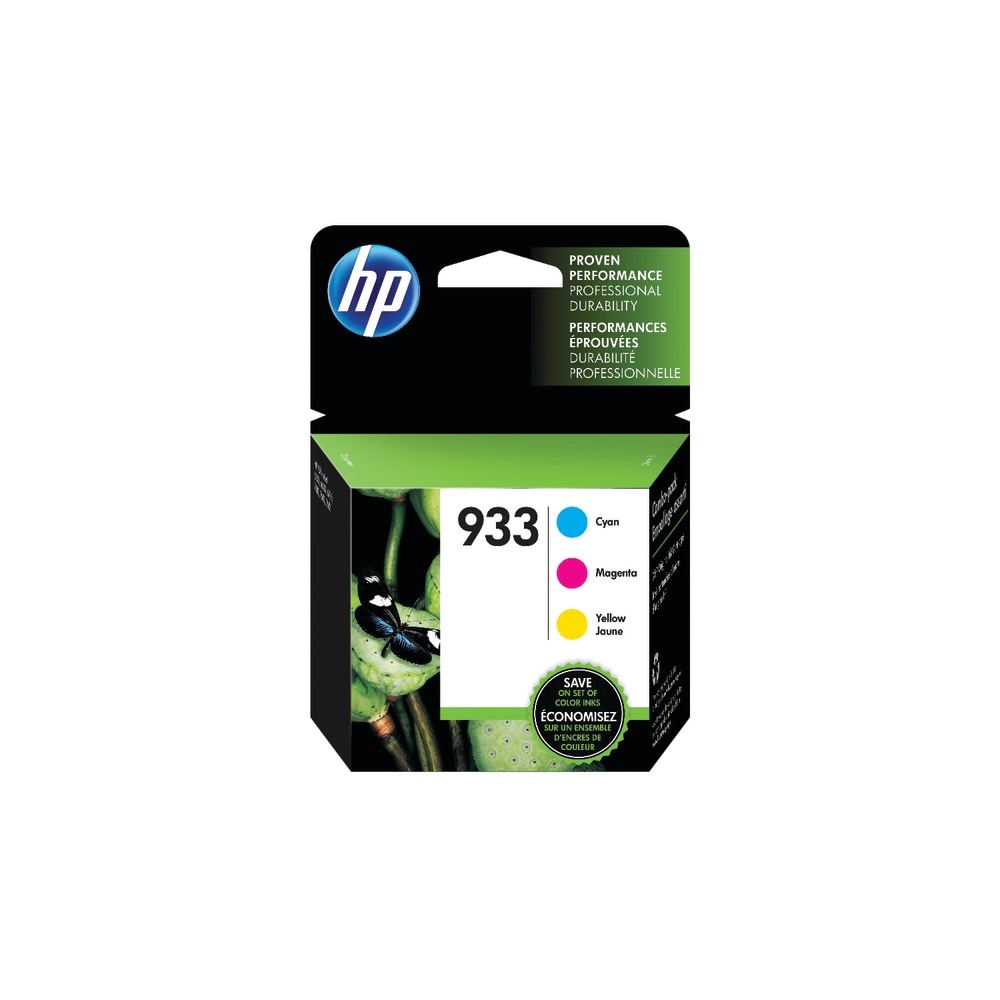 HP 933 Cyan, Magenta, Yellow Ink Cartridges, Pack Of 3, N9H56FN (Min Order Qty 2) MPN:N9H56FN