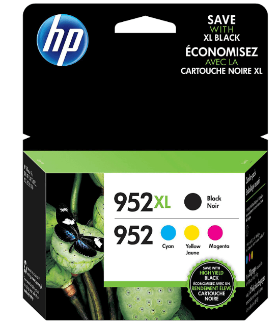 HP 952XL Black/952 Cyan; Magenta; Yellow High-Yield Ink Cartridges, Pack Of 4, N9K28AN MPN:N9K28AN#140