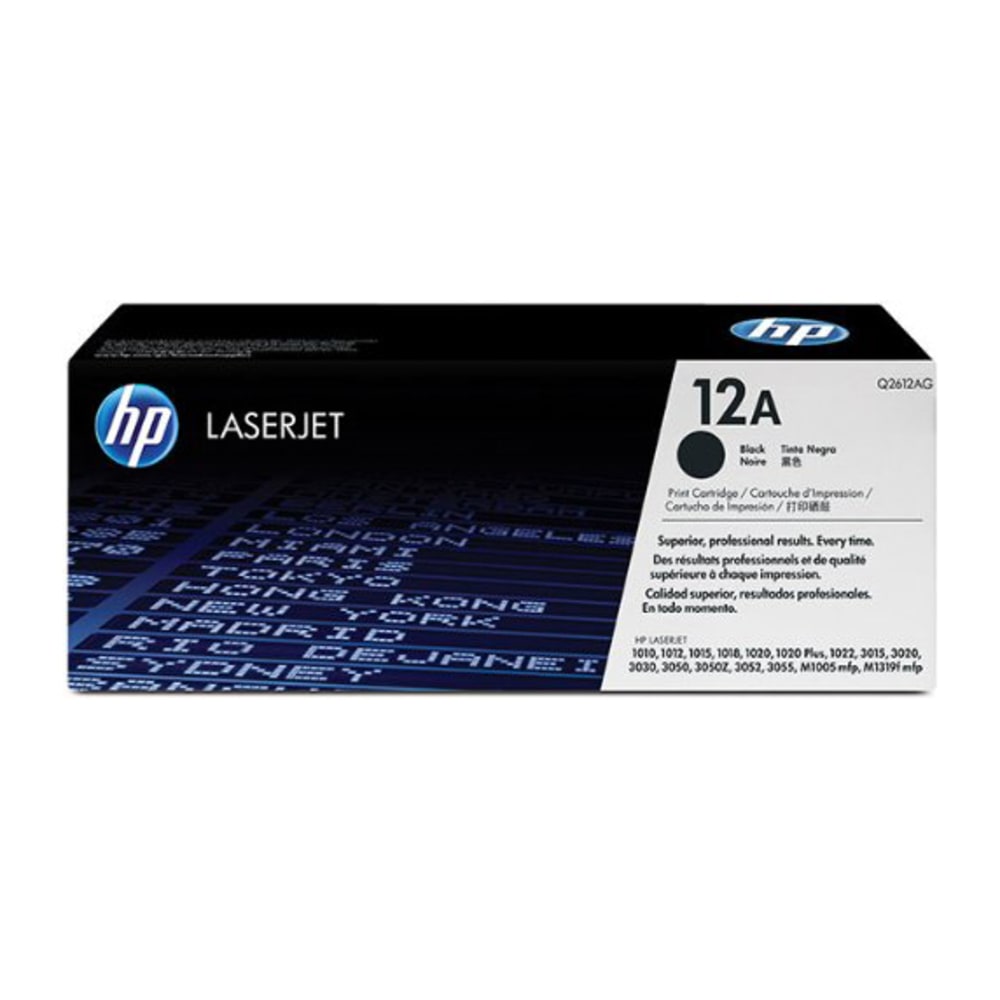 HP 12A Black Toner Cartridge, Q2612AG MPN:Q2612AG