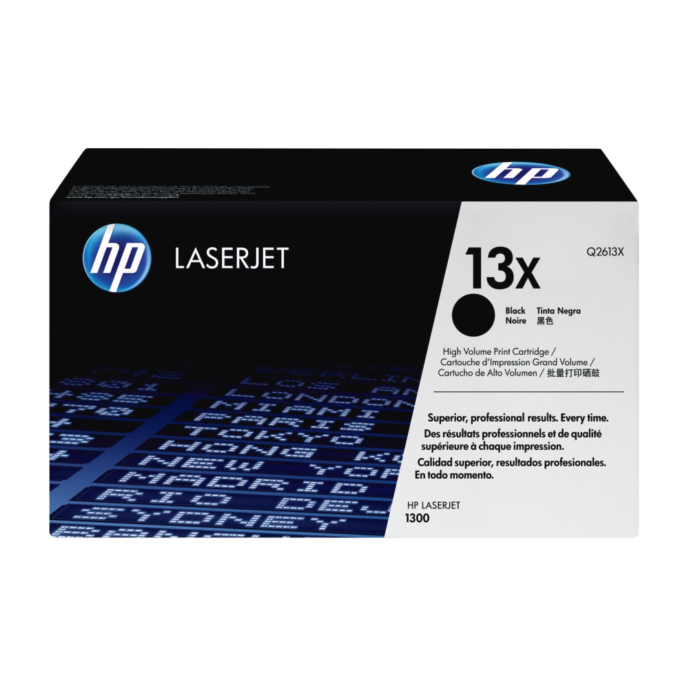 HP 13X Black High Yield Toner Cartridge, Q2613X MPN:Q2613X