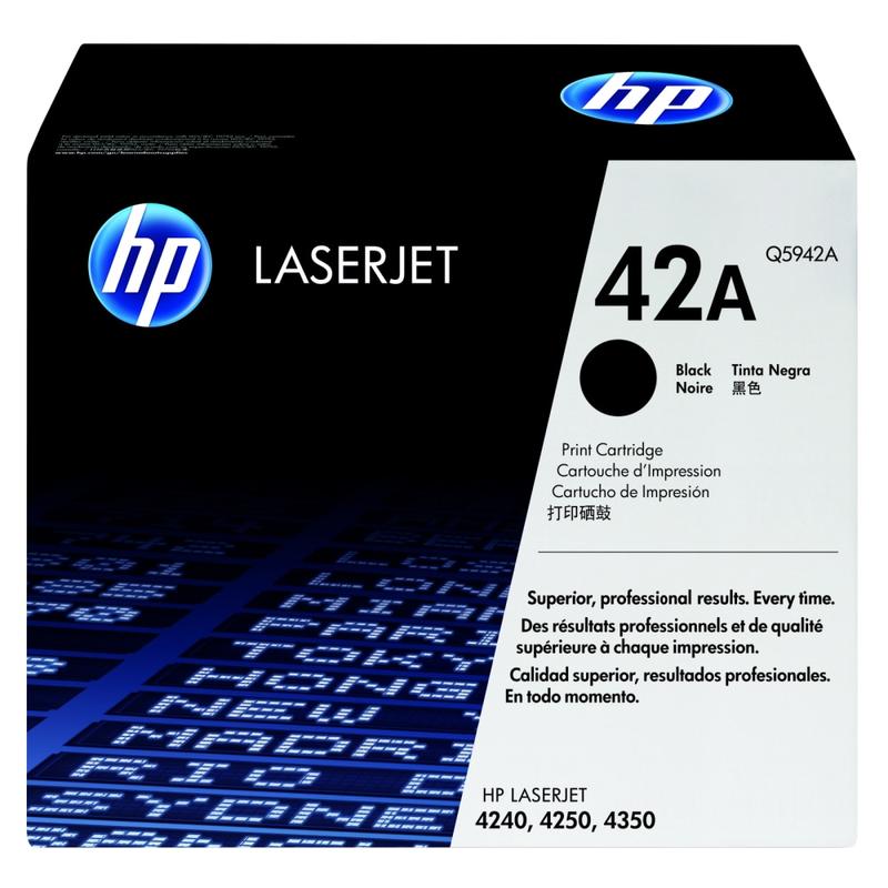 HP 42A Black Toner Cartridge, Q5942A MPN:Q5942A