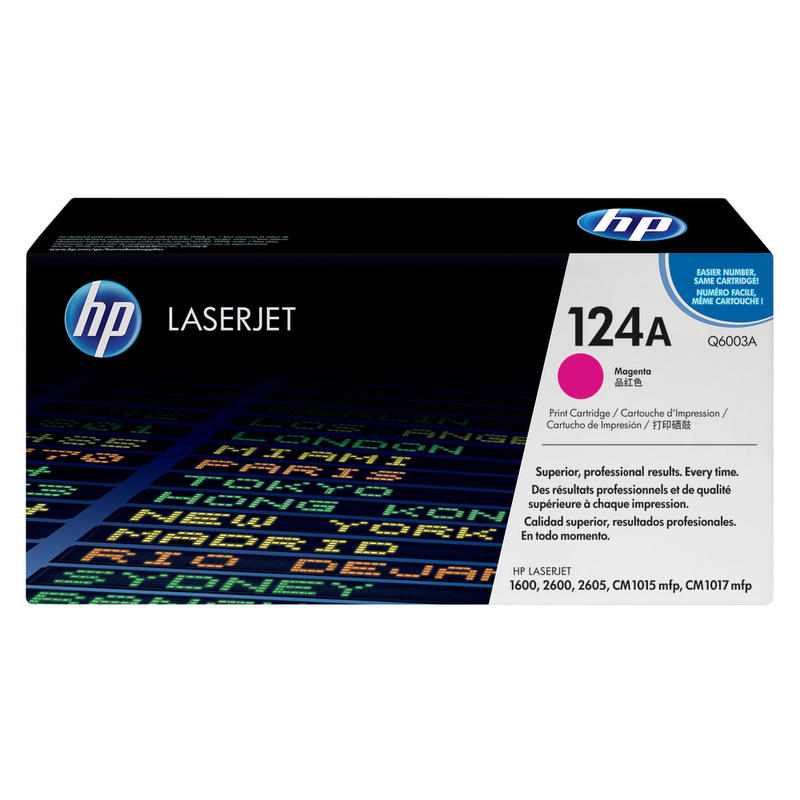 HP 124A Magenta Toner Cartridge, Q6003A MPN:Q6003A