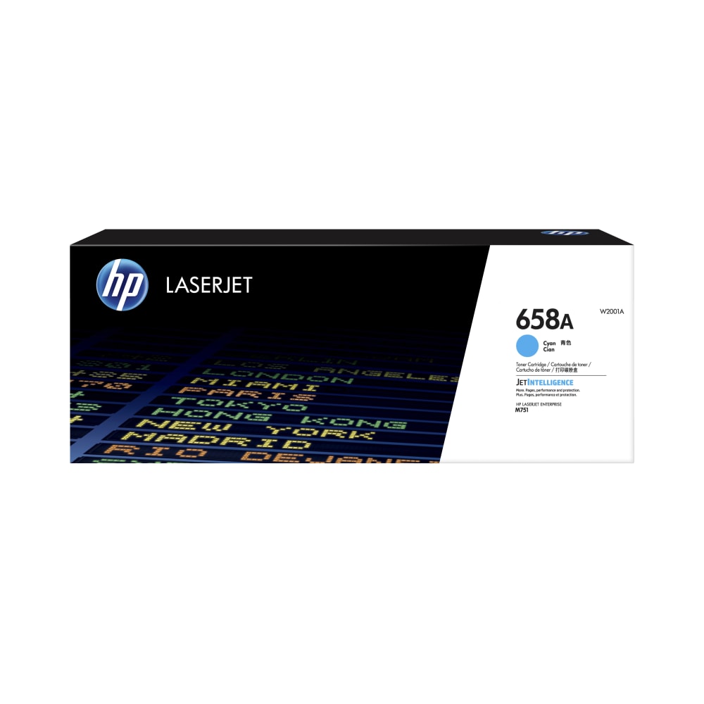 HP 658A Cyan Toner Cartridge, W2001A MPN:W2001A