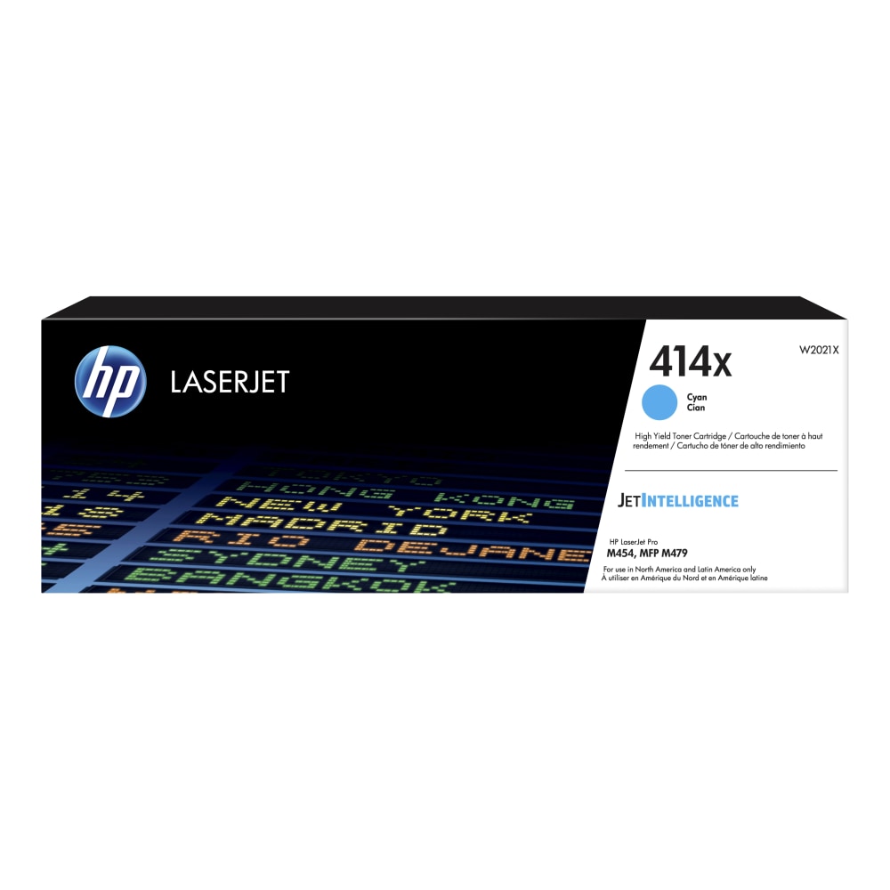 HP 414X Cyan High Yield Toner Cartridge, W2021X MPN:W2021X