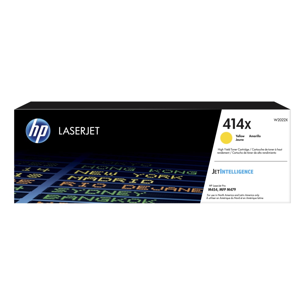 HP 414X Yellow High Yield Toner Cartridge, W2022X MPN:W2022X