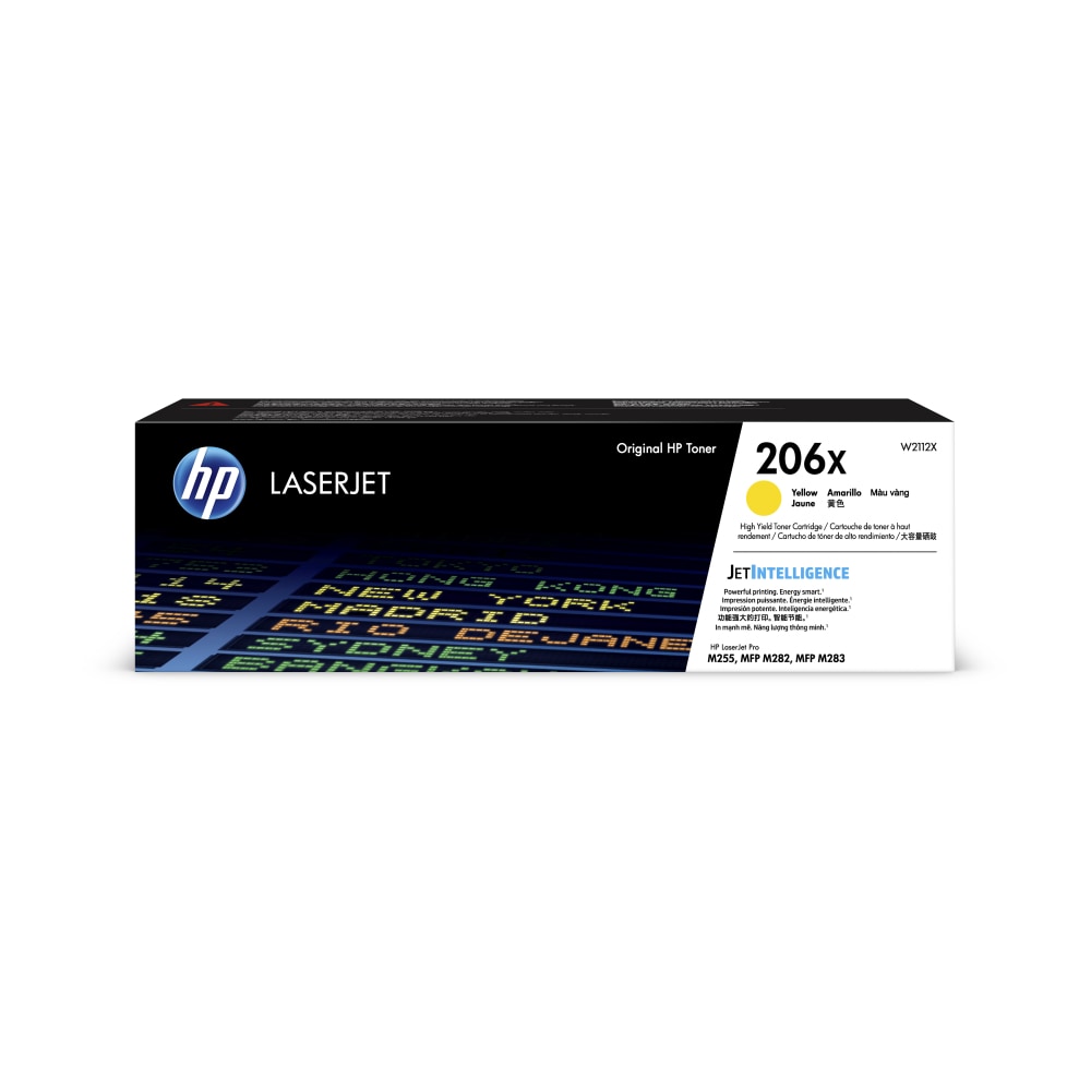 HP 206X Yellow High Yield Toner Cartridge, W2112X MPN:W2112X