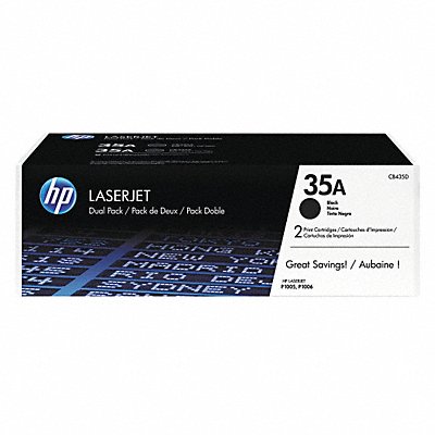 Toner Cartridge 1500 Black PK2 MPN:CB435AD