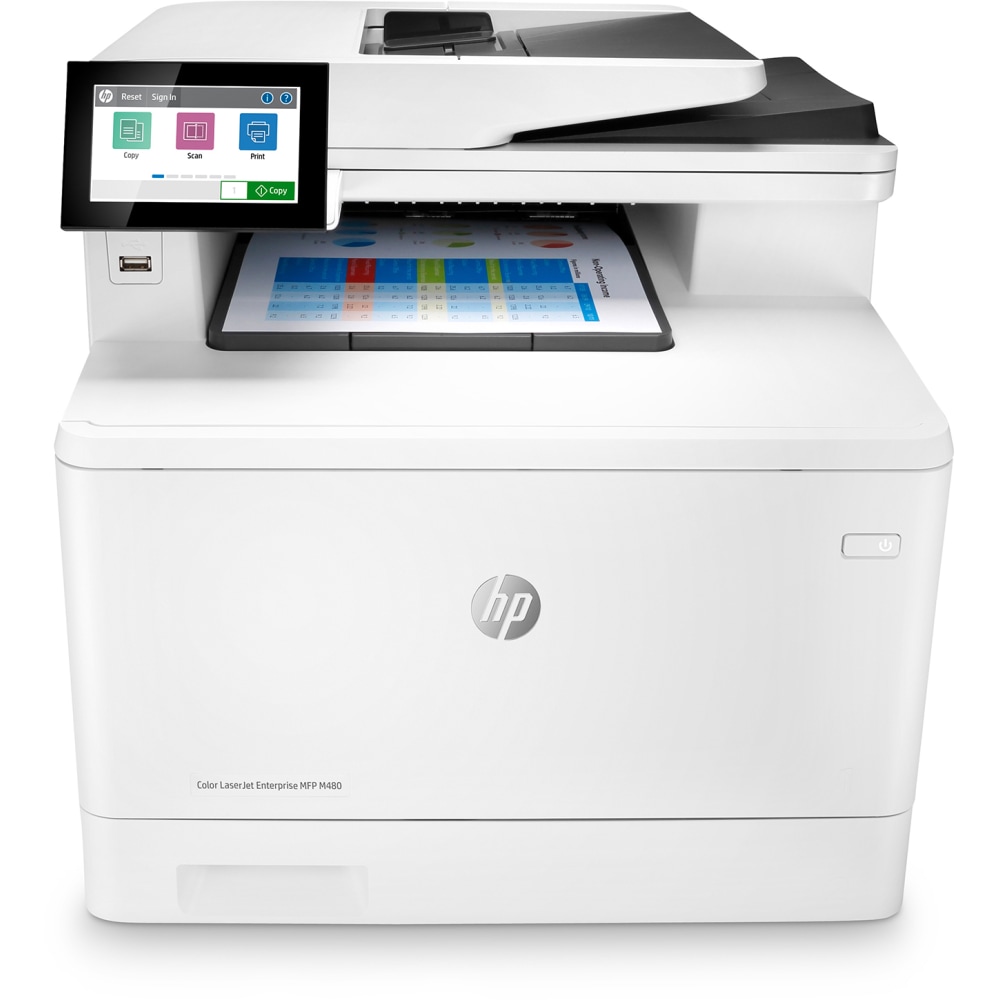 HP LaserJet Enterprise MFP M480f Laser All-In-One Color Printer MPN:3QA55A#BGJ