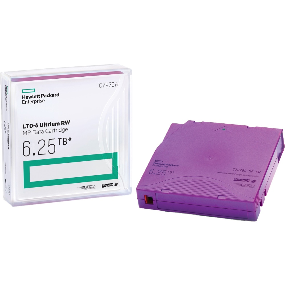 HPE LTO-6 Ultrium 6.25TB MP RW 960 Tape Pallet - LTO-6 - WORM - Labeled - 2.50 TB (Native) / 6.25 TB (Compressed) - 2775.59 ft Tape Length - 960 Pack MPN:C7976AD