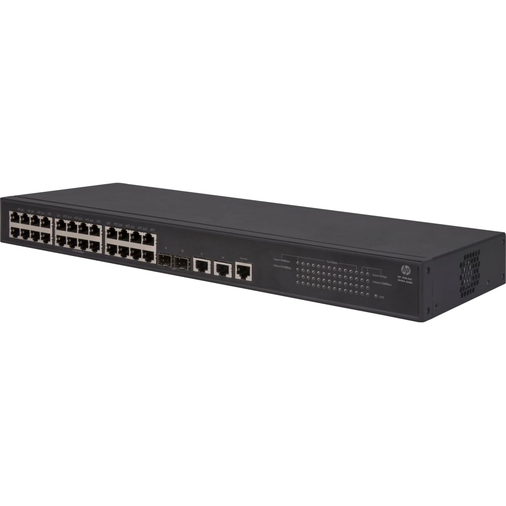 HPE 1950-24G-2SFP+-2XGT - Switch - L3 - managed - 24 x 10/100/1000 + 2 x Gigabit SFP / 10 Gigabit SFP+ + 2 x 10Gb Ethernet - rack-mountable MPN:JG960A#ABA