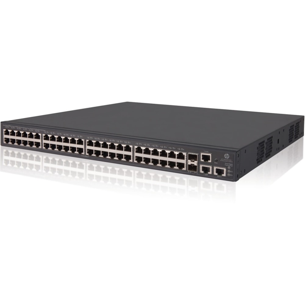 HPE 1950-48G-2SFP+-2XGT - Switch - L3 - managed - 48 x 10/100/1000 + 2 x Gigabit SFP / 10 Gigabit SFP+ + 2 x 10Gb Ethernet - rack-mountable MPN:JG961A#ABA