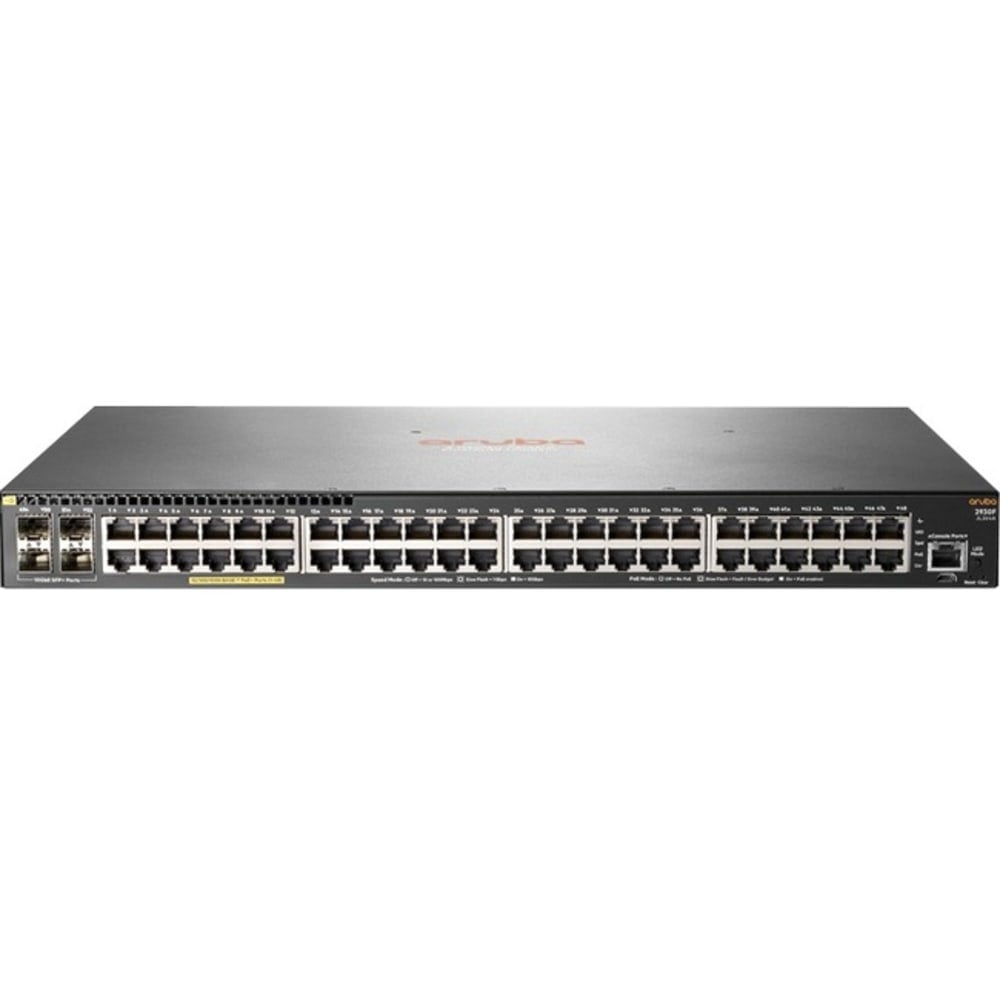 HPE Aruba 2930F 48G PoE+ 4SFP+ T Swch - 48 Ports - Manageable - 3 Layer Supported - Modular - Twisted Pair, Optical Fiber - 1U High - Rack-mountable MPN:JL264A#ABA