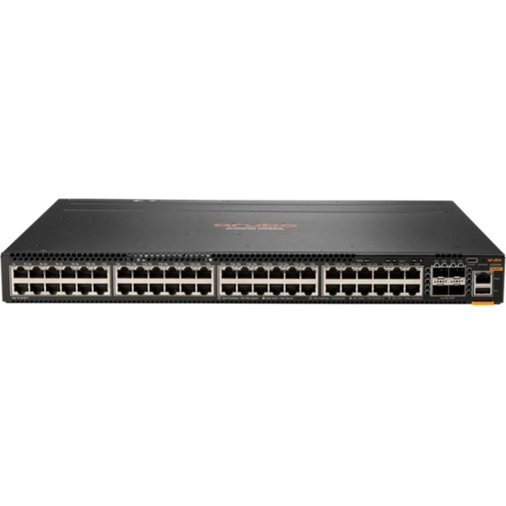 Aruba 6300M 48-port 1GbE and 4-port SFP56 Power-to-Port 2 Fan Trays 1 PSU Bundle MPN:JL762A#ABA