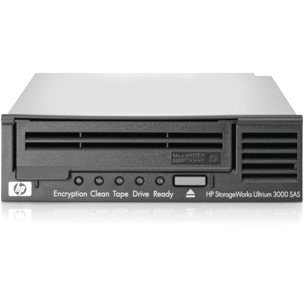 HPE LTO-5 Ultrium 3000 SAS Internal Tape Drive - LTO-5 - 1.50 TB (Native)/3 TB (Compressed) - SAS - 5.25in Width - 1/2H Height - Internal - 142.22 MB/s Native - 291.27 MB/s Compressed - Linear Serpentine - 3 Year Warranty MPN:EH957B