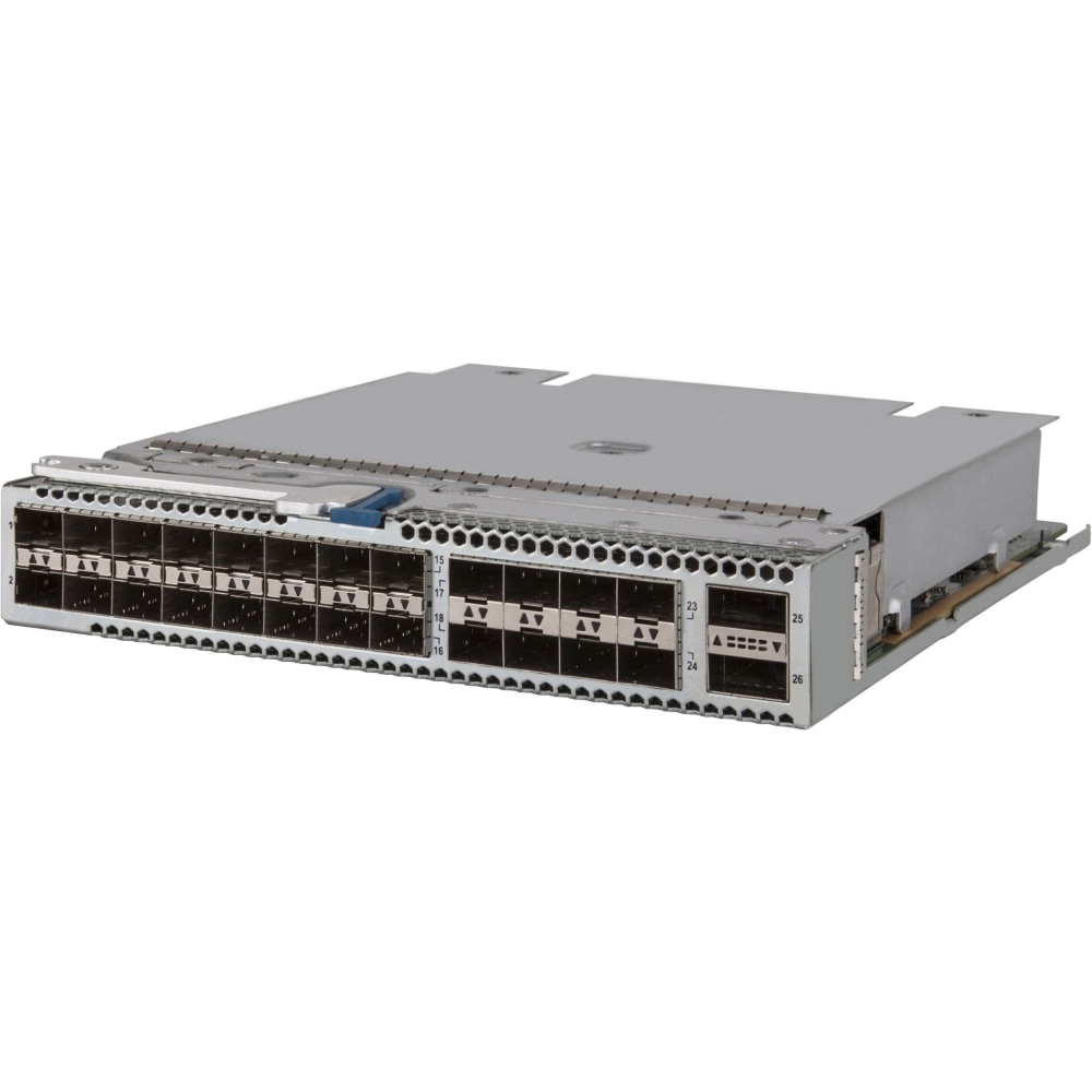 HPE 5930 24-port SFP+ and 2-port QSFP+ with MACsec Module - For Data Networking, Optical Network - 26 x Expansion Slots MPN:JH181A