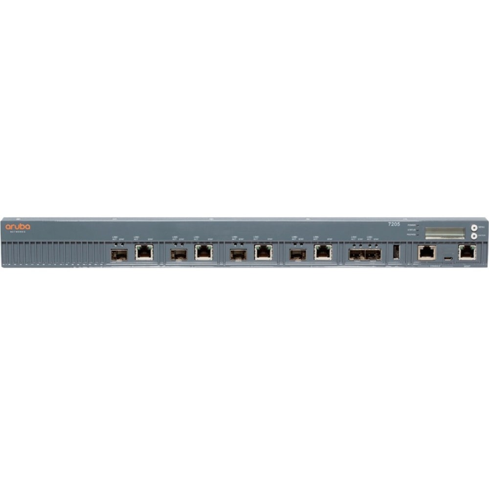 HPE 7205 Wireless LAN Controller - 4 x Network (RJ-45) - 10 Gigabit Ethernet, Gigabit Ethernet - Desktop MPN:JY852A