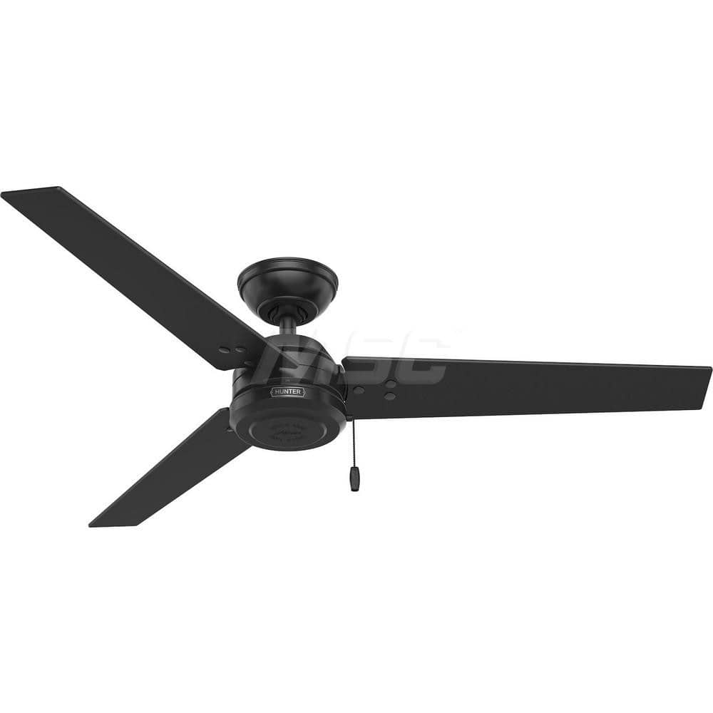 Ceiling Fans, Fan Diameter: 52in , Ceiling Fan Type: Residential , Air Flow: 3631CFM , Voltage: 110 , Color: Black  MPN:59264