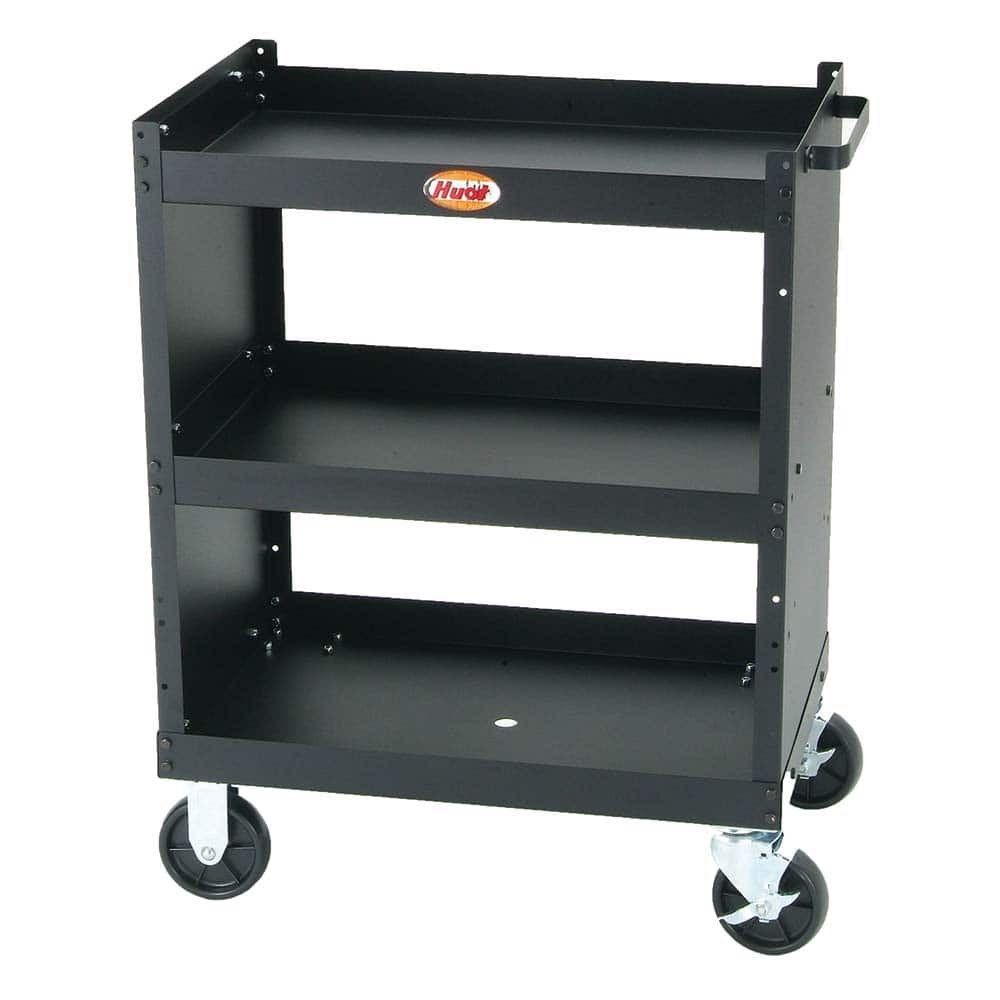 Utility Cart: Steel, Black MPN:16800