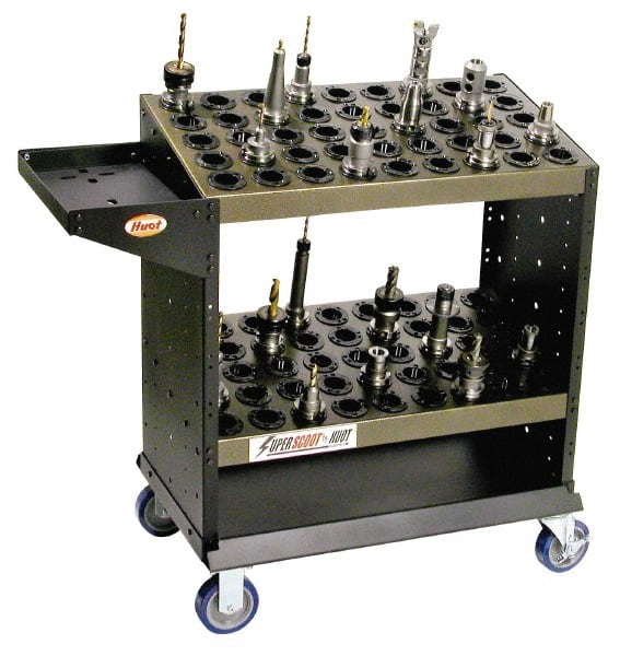 90 Tool Capacity, 40 Taper Size SuperScoot CNC Tool Cart MPN:23940