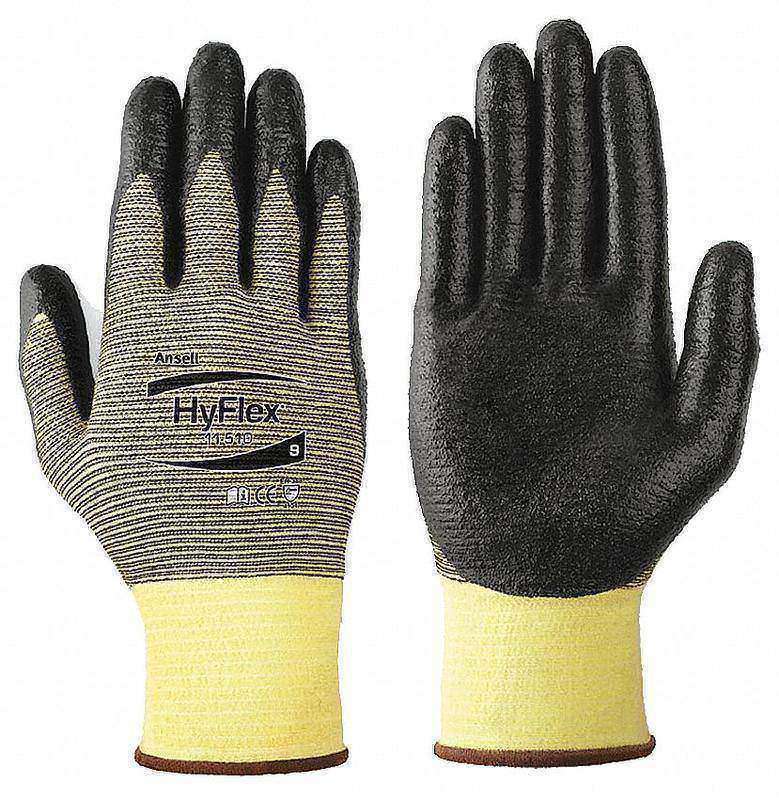 D1967 Cut Resistant Gloves Yellow/Black XS PR MPN:11-510