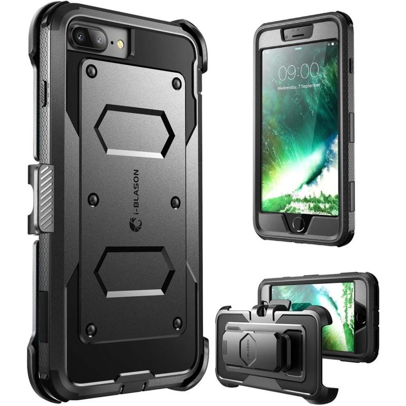 SUPCASE Athletic Armband - Back cover for cell phone - black (Min Order Qty 3) MPN:S-IPH8P-ARMB-BK