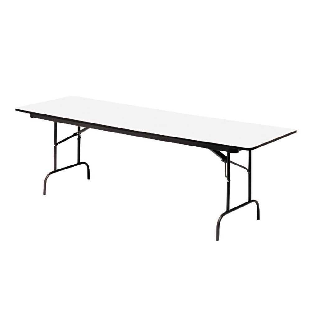 Iceberg Premium Wood Laminate Folding Table, Rectangular, 72inW x 30inD, Gray/Charcoal MPN:55227