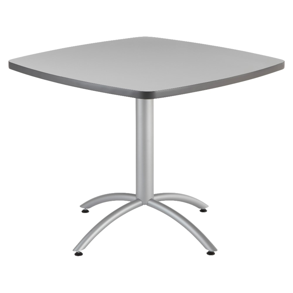 Iceberg CafeWorks Cafe Table, Square, 30inH x 36inW, Gray MPN:65617