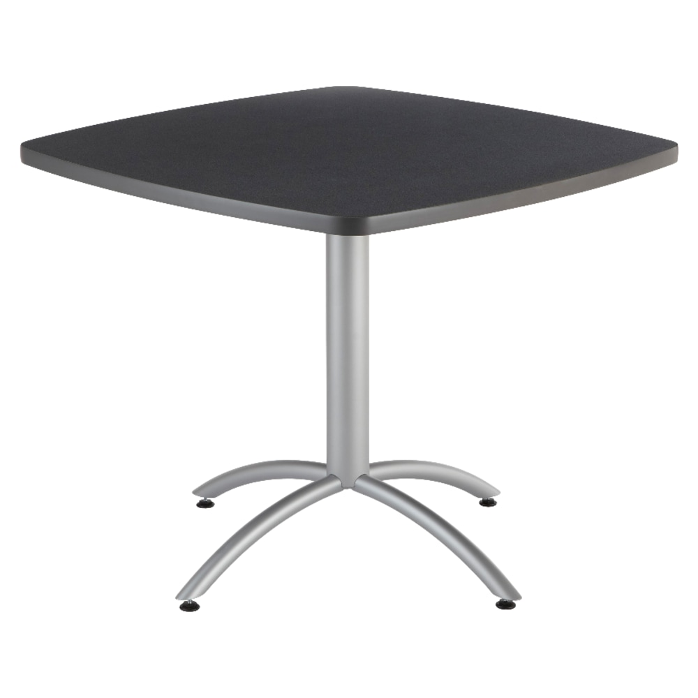 Iceberg CafeWorks Cafe Table, Square, 30inH x 36inW, Graphite MPN:65618