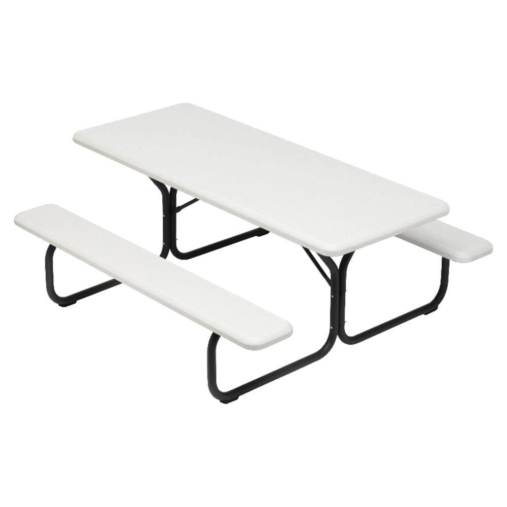 Iceberg IndestrucTable TOO 1200 Series Picnic Table, Platinum MPN:65923