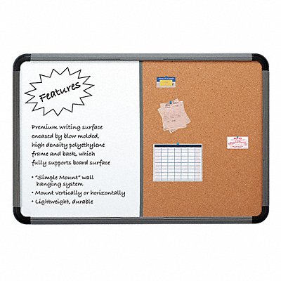 Combo Dry Erase/Cork Board 36x24 MPN:36037