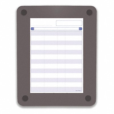 Glass Dry Erase Board 11 in H Glass MPN:31130