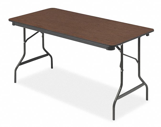 Folding Table Rectangle Wood 60 L 30 W MPN:55414