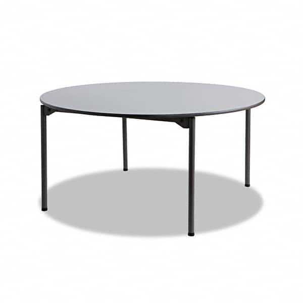 Maxx Legroom Round Folding Table 60 Dia. X 29-1/2h Gray/charcoal MPN:ICE65867