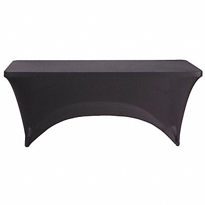 Table Cover Rectangle 72inLx30inW Black MPN:16521