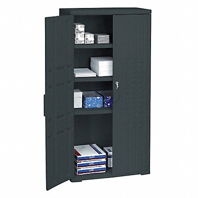 Storage Cabinet HDPE Black 66 In MPN:92551