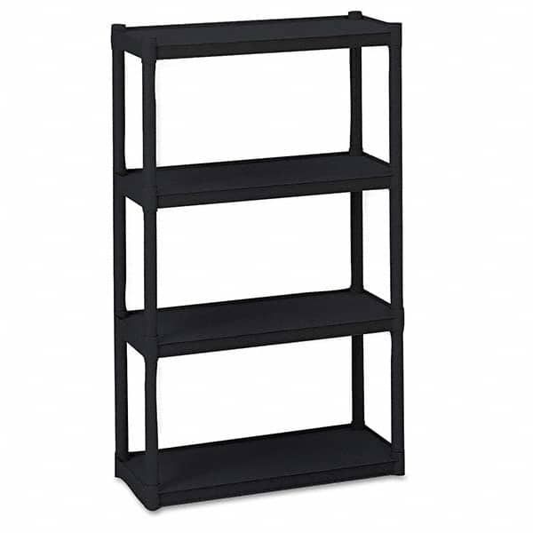 Plastic Shelving, Type: Open Shelving, Shelf Style: Solid, Width (Inch): 32, Depth: 13, Features: Heavy-Duty, Solid Surface Shelve, Easy Snap-Together Assembly MPN:ICE20841